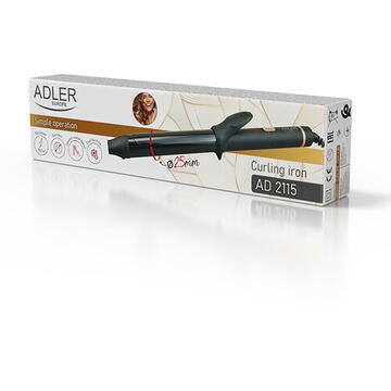 Ondulator Adler AD 2115 25mm 45W Negru