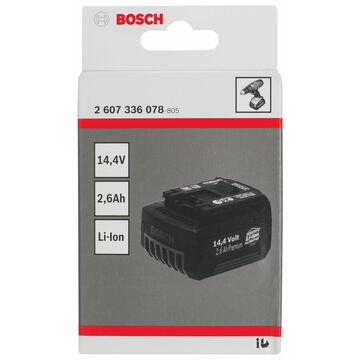 Bosch Powertools Bosch Battery 14,4V 2,6 Ah Li-Ion black - 2607336078