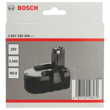 Bosch Battery 18V 2 Ah NiCd black - 2607335266
