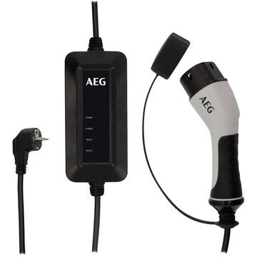 AEG Type 2 E-Charger 5m with control box, wall box (grey)