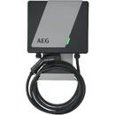 AEG Wallbox WB 22 PRO, 22 kW, with RCD, eligible (black/grey, incl. cable holder)