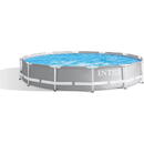 Intex Frame Pool Set Prism Rondo 126712GN, 366 x 76cm, swimming pool (grey/blue, cartridge filter system 28604GS)