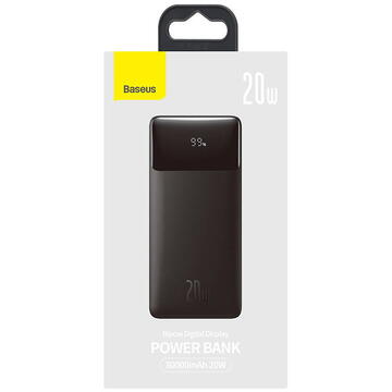 Baterie externa Powerbank Baseus Bipow 30000mAh, 20W (black)