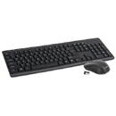 Tastatura Omega OKM071 - Tastatura, USB, Black + Mouse Optic, USB, Black