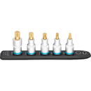 Hazet SmartRail 1/2 socket set, multi-tooth, 5 pieces (black, M6 - M14, short)