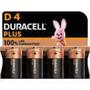 Duracell Plus D, battery (4 pieces, D)