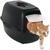 Asternuturi si substraturi Rotho Bailey Cat Hooded litter box Black