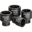 Hazet socket wrench set 905, 1/2, 30 pieces, tool set (blue, with reversible ratchet)