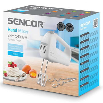 Mixer Sencor S-SHM5400WH 200W, Alb
