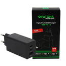 Incarcator Patona Premium GaN PD65W Adapter 2xUSB-C 1xUSB-A PD3.0 QC3.0 - 2640