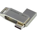 Memorie USB GOODRAM ODA3, 128GB, USB 3.0+ USB-C , Argintiu