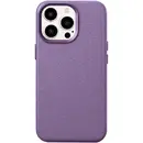 Husa iCarer Husa Capac Spate Din Piele, Compatibila Cu MagSafe Light Purple Mov APPLE iPhone 14 Pro