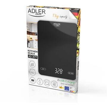 Cantar de bucatarie Adler Kitchen scale - 10kg - USB charged