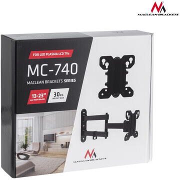 MACLEAN MC-740, 13" - 23", 30 Kg, Negru