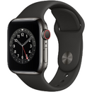 Smartwatch Apple Watch Series 6 GPS + Cell 40mm Gra. Steel Black Sport Band