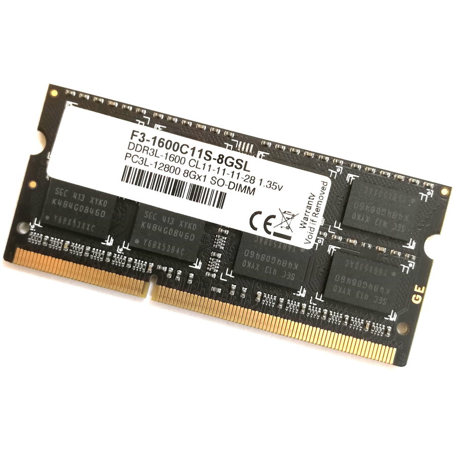 Memorie laptop F3-1600C11S-8GSL, DDR3, 8 GB, 1600 GHz, CL11, 1.35V