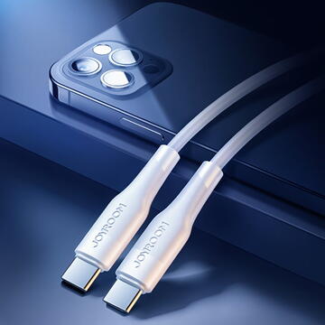 JOYROOM Cablu Date USB Type C la USB Type C PD 60W 1.8m Alb