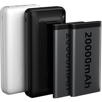 Baterie externa Dudao 20000 mAh, 20W, 2x USB / USB Type C, Negru