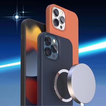 Husa KINGXBAR Husa Capac Spate Magnetic Albastru Apple iPhone 13 Pro Max