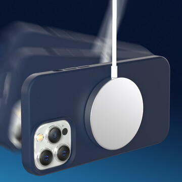 Husa KINGXBAR Husa Capac Spate Magnetic Albastru Apple iPhone 13 Pro Max