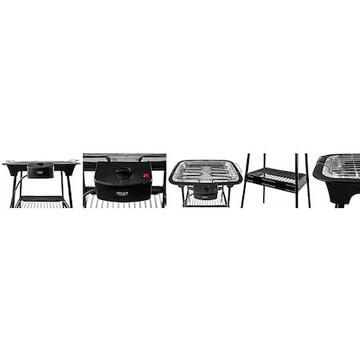 Adler AD 6602 Electric grill, Smooth temperature adjustment, Thermostat indicator light, Water drip pan under the rack, Safety power switch