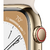 Smartwatch Apple Watch 8 Cell 41mm Steel Gold/Starlight Sport Band