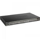 Switch D-Link DGS-1250-52XMP, 48 porturi, PoE