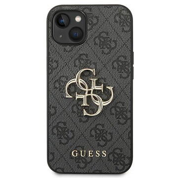 Husa Guess Husa Leather 4G Metal Logo iPhone 14 Plus Grey
