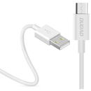 Dudao USB / micro USB data charging cable 3A 1m white (L1M white)