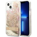 Husa Husa de protectie Guess Liquid Glitter Paisley Case pentru iPhone 13 mini, Auriu