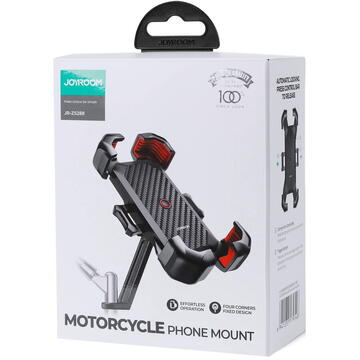 Accesorii moto Joyroom JR-ZS288 Motorcycle Holder for Phones (Black)