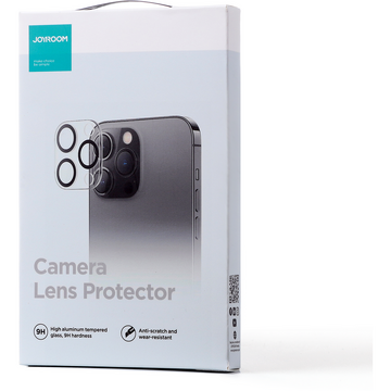 Folie de protectie camera Joyroom pentru Apple iPhone 14+, Sticla, Transparent