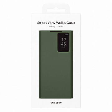 Husa Samsung Galaxy S23 Ultra S918 Smart View Wallet Case Khaki EF-ZS918CGEGWW