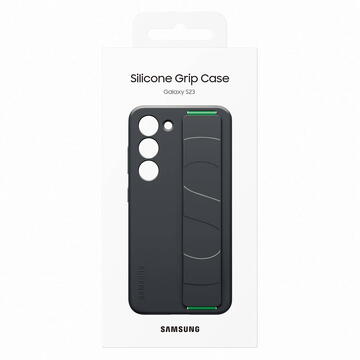 Husa Samsung Galaxy S23 S911 Silicone Grip Case Black EF-GS911TBEGWW
