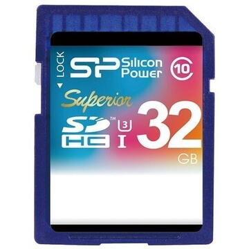 Card memorie Silicon Power 32GB SP SDHC class 10 U3 Superior SP032GBSDHCU3V10