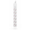 Prelungitor HSK DATA Kerg M02408 6 Earthed sockets  - 5.0m power strip with 3x1mm2 cable, 10A