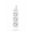 Prelungitor HSK DATA Kerg M02384 3 Earthed sockets -3.0m power strip,  cable 3x1mm2, 10A
