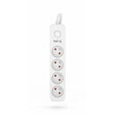 Prelungitor HSK DATA Kerg M02392 4 Earthed sockets  - 3.0m power strip with 3x1mm2 cable, 10A