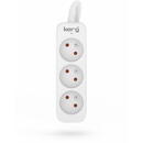 Prelungitor HSK DATA Kerg M02387 3 Earthed sockets  - 1,5m power strip with 3x1,5mm2 cable, 16A