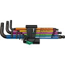 Wera 950/9 Hex-Plus Multicolour 1 - L-key set, metric, BlackLaser