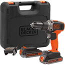 Black+Decker Cordless Impact Drill BCD003ME2K-QW, 18V (orange/black, 2x Li-Ion battery 2.5Ah, case)