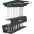 Wera 454/10 HF Set Imperial 2 T-handle screwdrivers + rack, 10 pieces (black/green, imperial, with holding function)