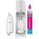 Aparate de preparare sifon SodaStream Soda Maker Terra Valuepack QC white incl 2 bottles (2270215)