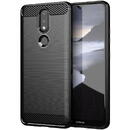 Husa Hurtel Carbon Case Flexible Cover TPU Case for Nokia 2.4 black