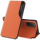 Husa Hurtel Eco Leather View Case Elegant Flip Cover Case with Stand Function Xiaomi Redmi K40 Pro + / K40 Pro / K40 / Poco F3 Orange