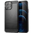 Husa Hurtel Carbon Case Flexible Cover TPU Case for iPhone 13 Pro Max black
