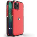 Husa Hurtel Spring Case clear TPU gel protective cover with colorful frame for iPhone 13 Pro black