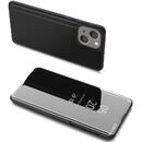 Husa Hurtel Clear View Case cover for iPhone 13 mini black