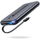 Baterie externa JOYROOM Linglong powerbank 10000mAh 20W Power Delivery Quick Charge USB / USB Type C / built-in USB Type C cable black (JR-L001 black)
