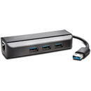 Kensington Hub USB 3.0 3Port + Ethernet black - K33982WW